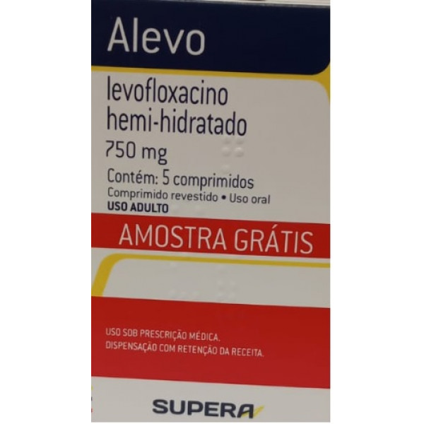 Alevo - Levofloxacino hemi-hidratado 750mg - 5 Cápsulas